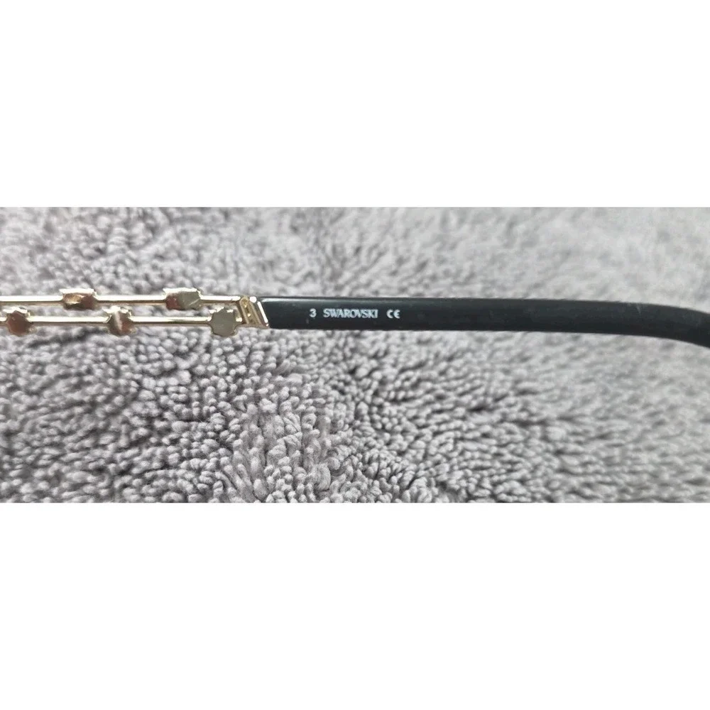 Swarovski Eyeglasses Frame SK 5383 047 Dark Brown Gold Crystal Temples 54-14-140